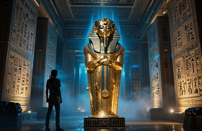 Book of Dead &Auml;gyptisches Abenteuer mit goldenem Sarkophag und Hieroglyphen