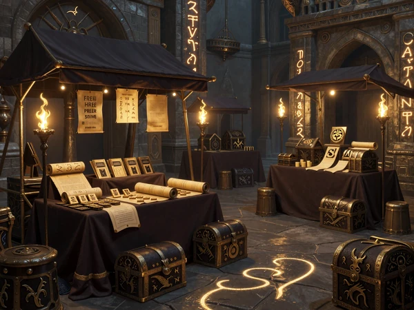 Ancient Market Treueshop bei Dragonia Casino mit mystischem Marktplatz und Pr&auml;mien