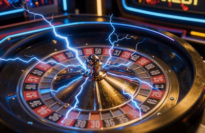 Lightning Roulette mit elektrischen Blitzen und Multiplikatoren